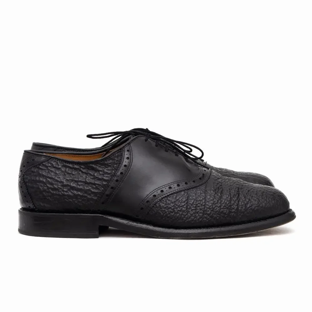 $850 Allen Edmonds Shelton Sharkskin Saddle Oxford Dress Shoes — US 10 EEE
